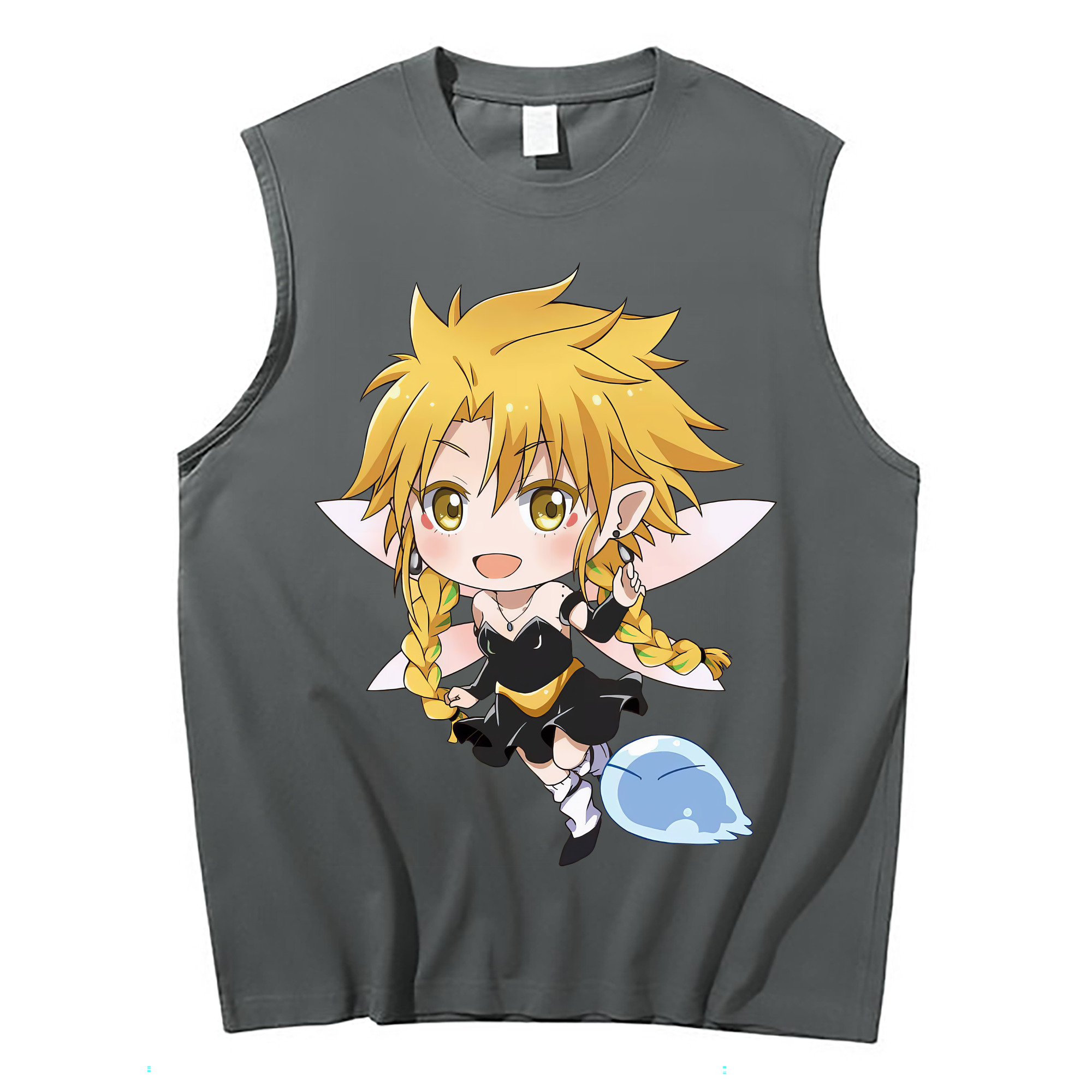 （画像用） 転スラ Regarding Reincarnated to Slime コットン100％タンクトップ（フロントプリント）